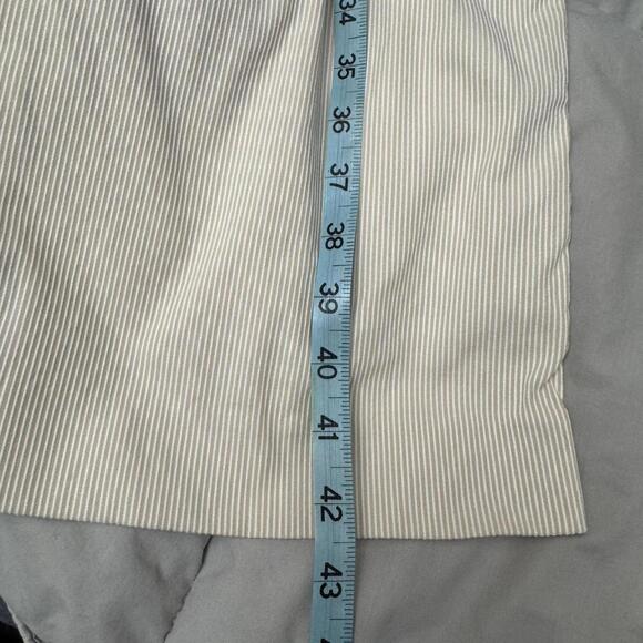 Vintage Ralph Lauren Cream Pinstripe Pants Straight Leg Career/Office Trouser-10 - Picture 5 of 7